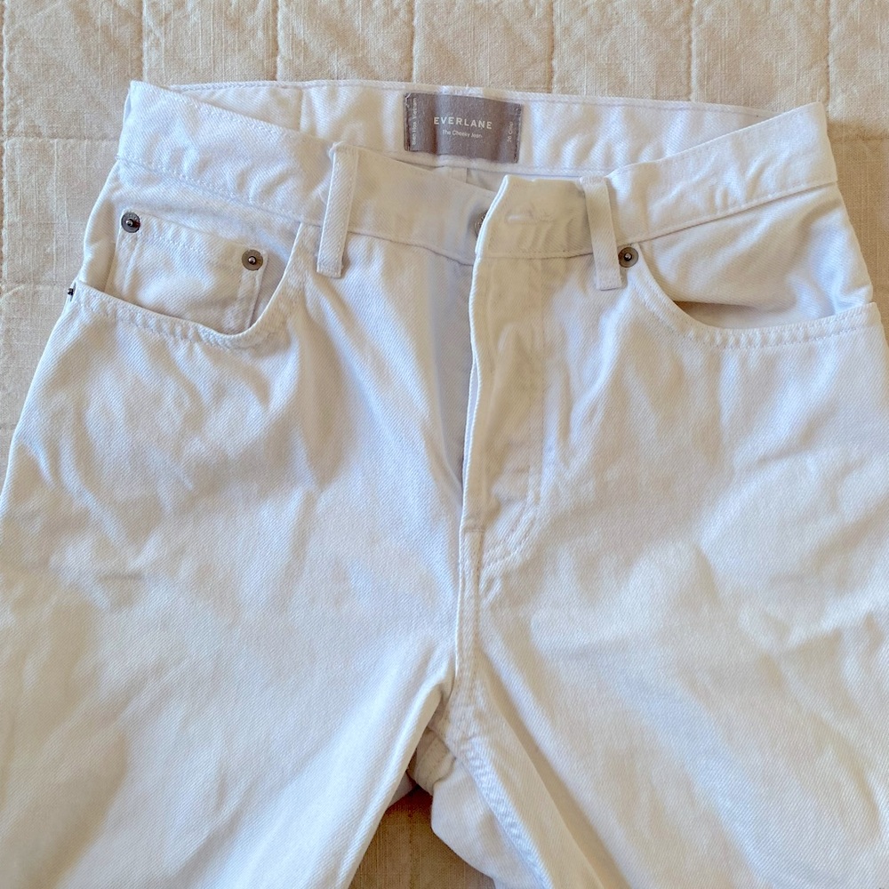 Everlane Cheeky Jeans - Bone 26
